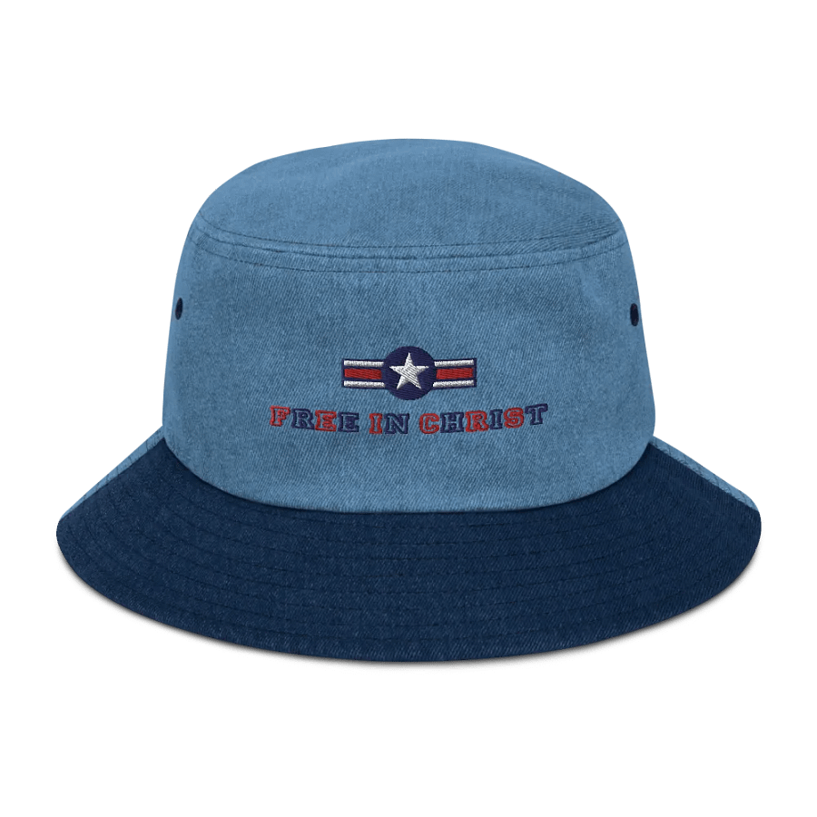 Free In Christ Patriotic Bucket Hat product image (1)