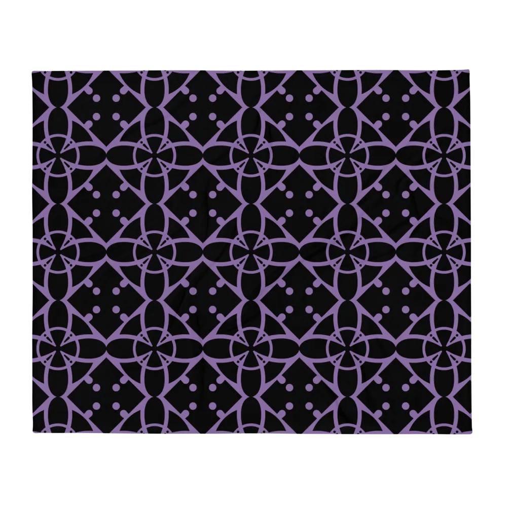 Purple Ethereal Echoes Throw Blanket product image (2)