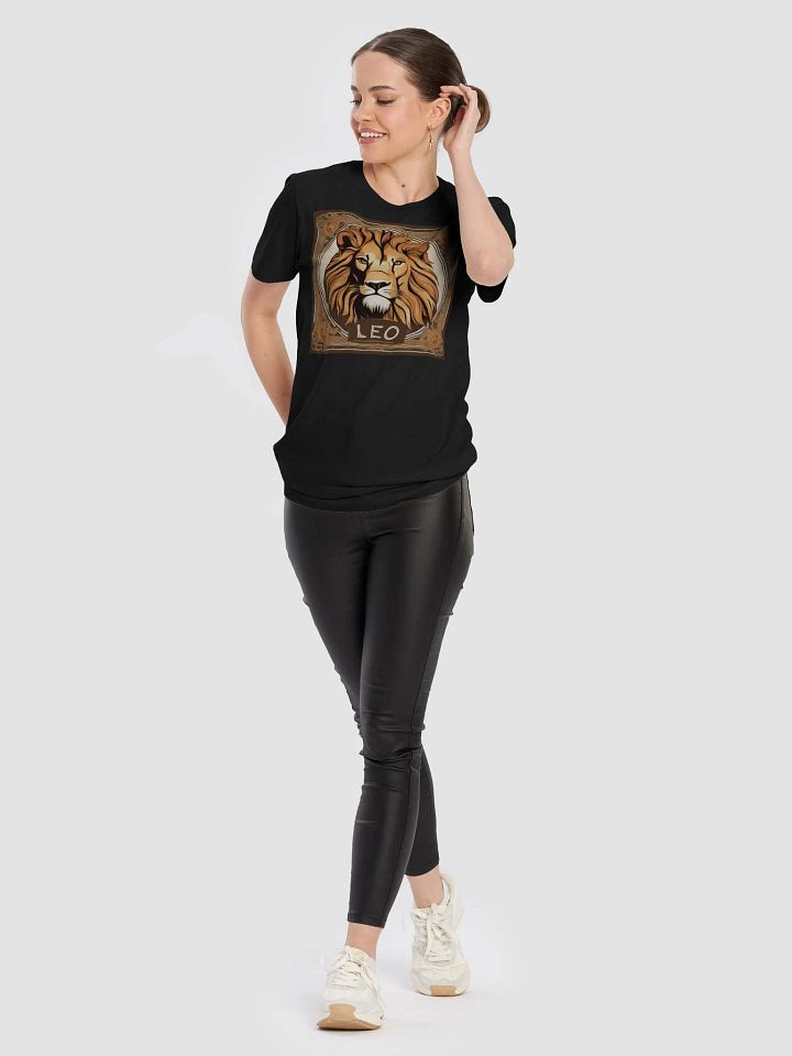 Unisex Leo Zodiac T-Shirt - Regal Lion Portrait, Astrology Gift product image (1)