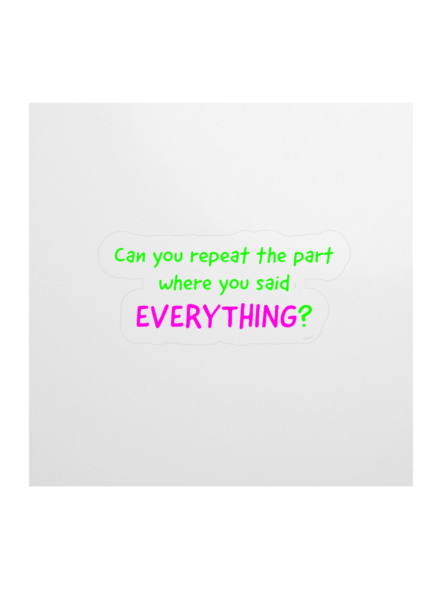 Repeat Everything Stickers product image (4)