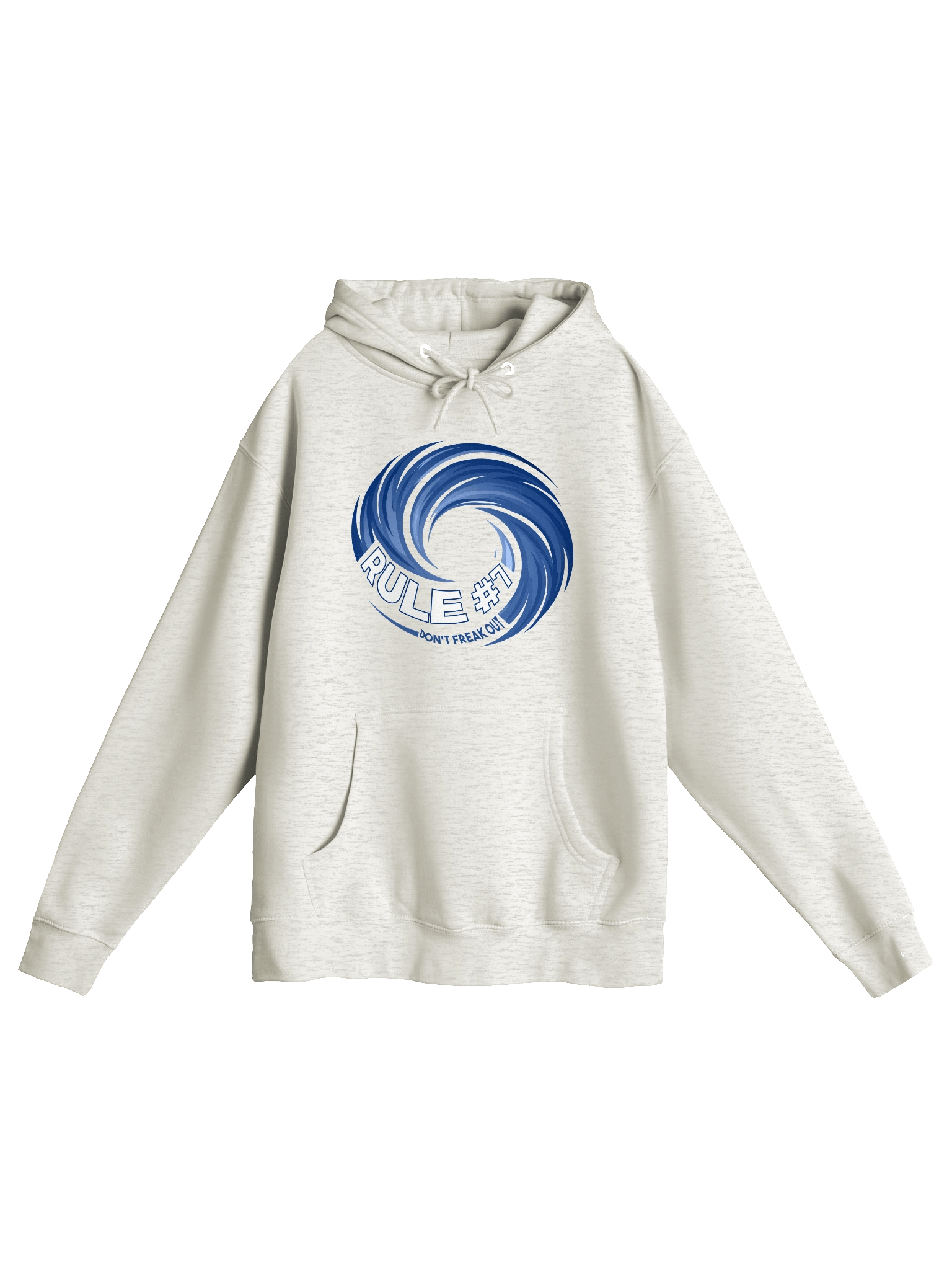 Rule #7 Hoodie Hockey Blue and White product image (13)