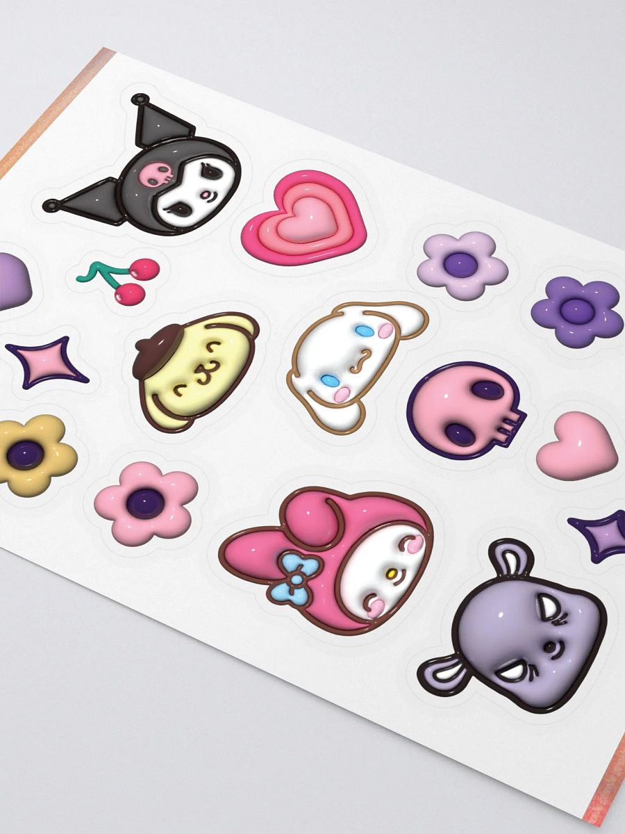 Fanrio ~ '3D' Sticker Sheet ♡ product image (3)