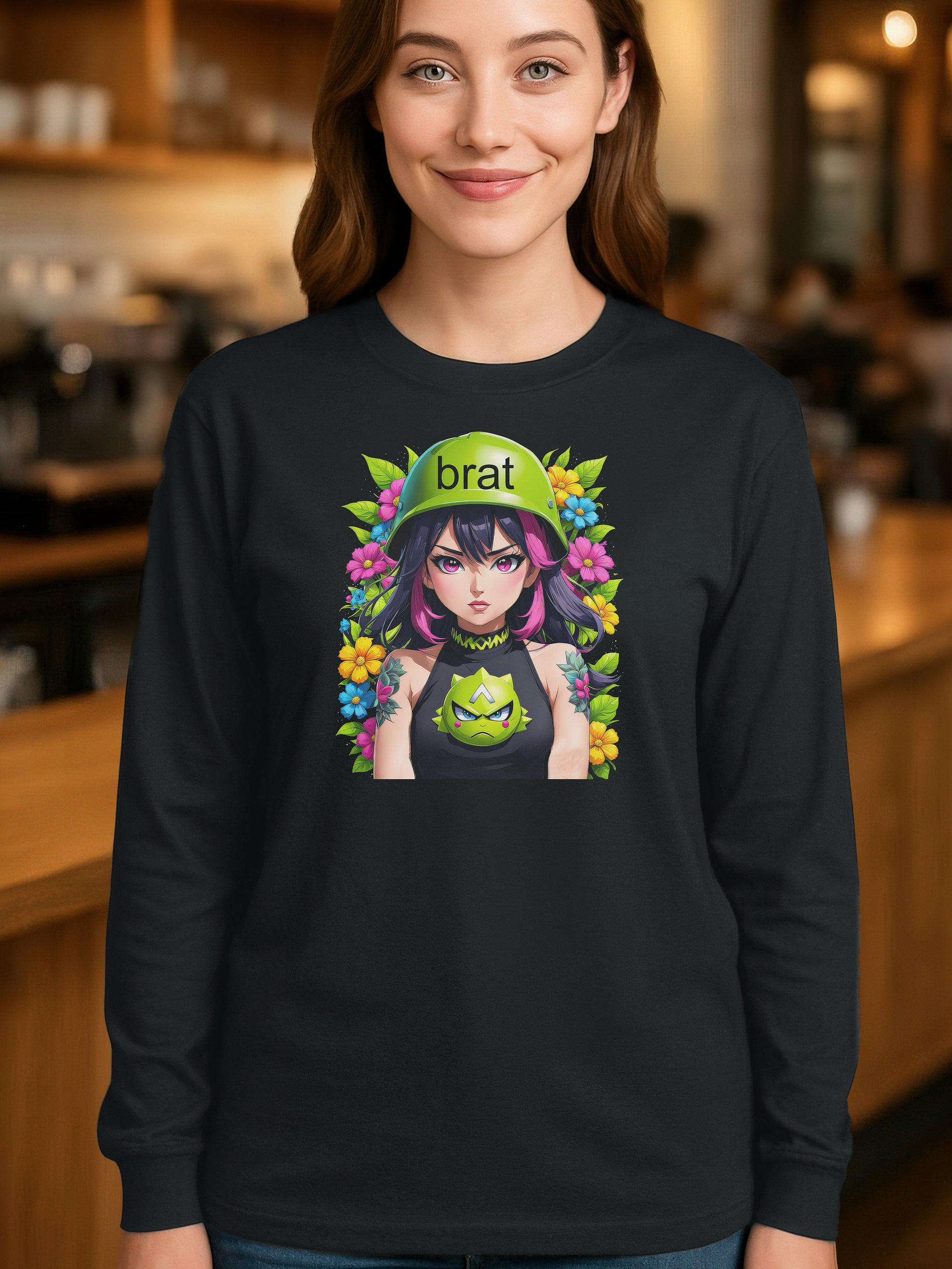 Brat Army Girl - Funny - Meme - Gildan Ultra Cotton Unisex Long Sleeve T-Shirt product image (1)