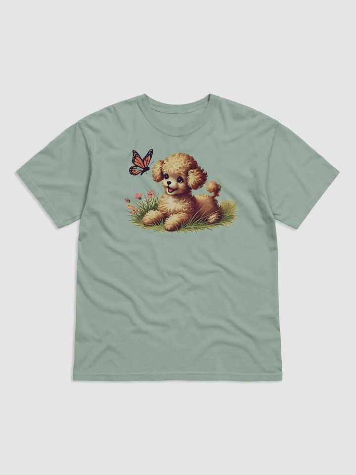 Poodle Puppy Butterfly Comfort Colors T-Shirt product image (1)