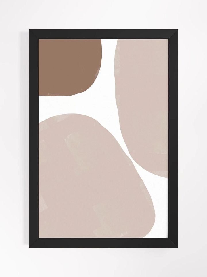 Earthy Elegance Framed Poster | Modern Minimalist Art with Organic Hues product image (1)