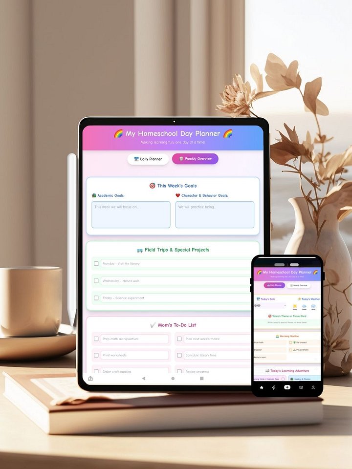 Interactive Homeschool Day Planner product image (2)