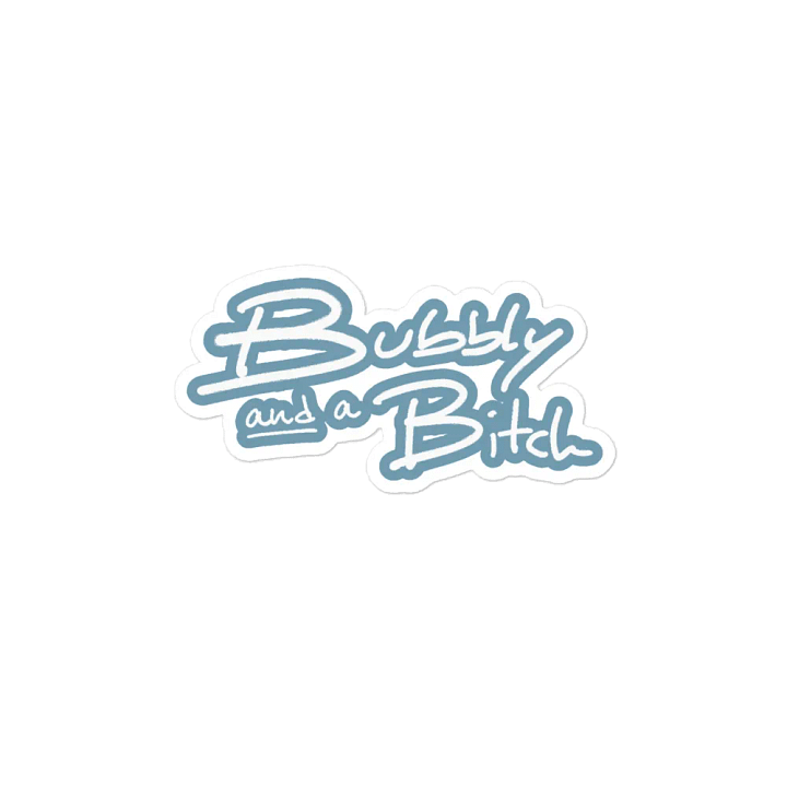 Bubbly and a B*tch (lined design, #709AAF) magnet product image (2)