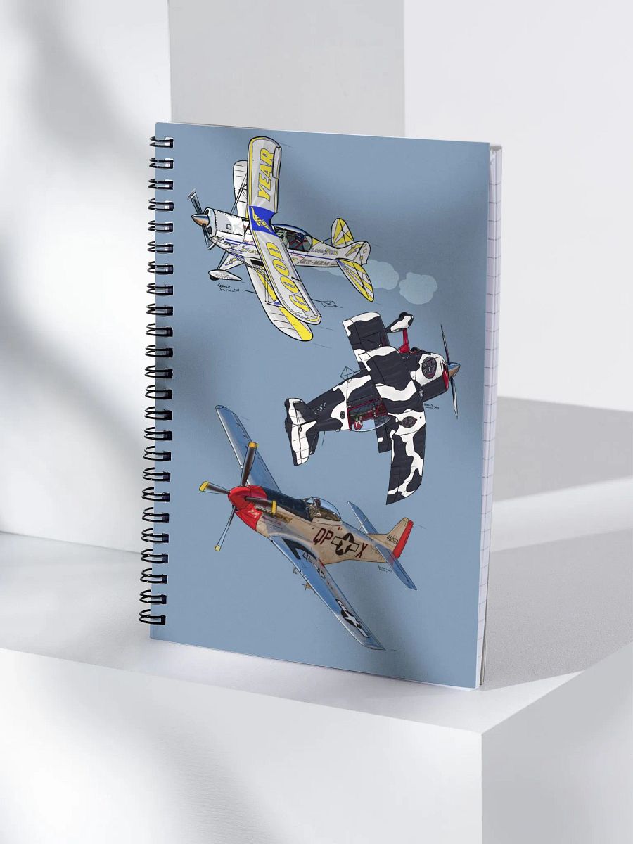 Skyward Spirits Collection Notebook 3 Perfect Gift for Pilots & Enthusiasts Sketching Doodling Journals product image (4)