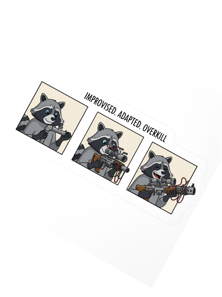 Raccoon's Arsenal Sticker Set product image (4)
