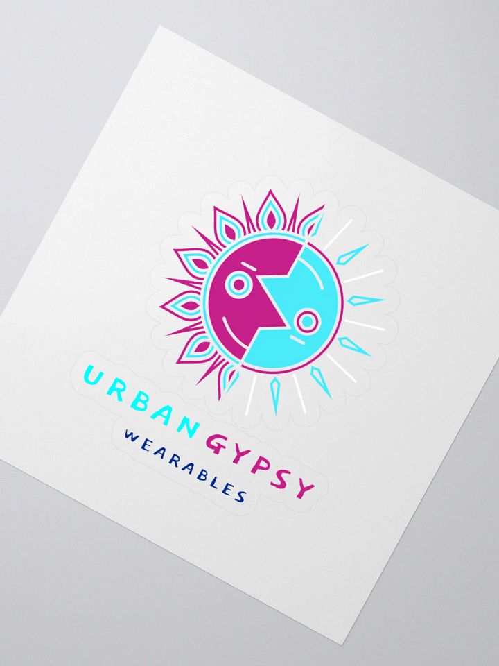 Vibrant Half Sun Moon Urban Gypsy Sticker Set product image (2)