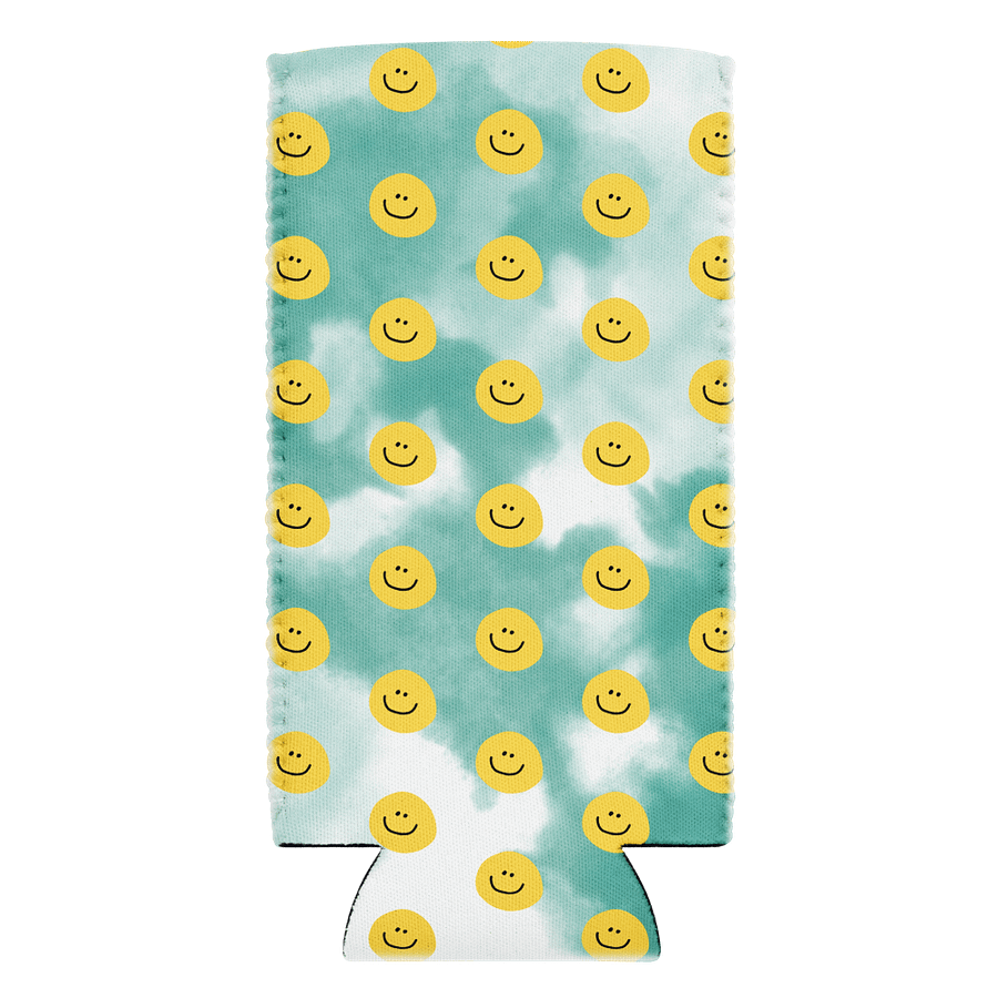 Smiley Tie Dye Coozie - Teal product image (4)