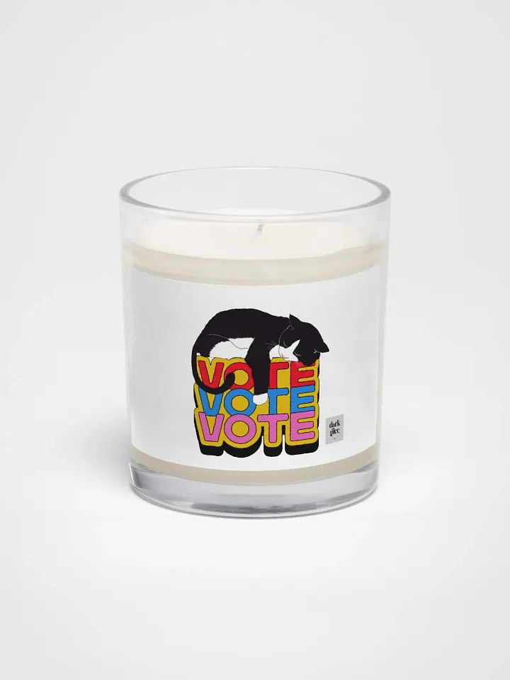Slumbering Cat Vote Soy Wax Candle product image (1)