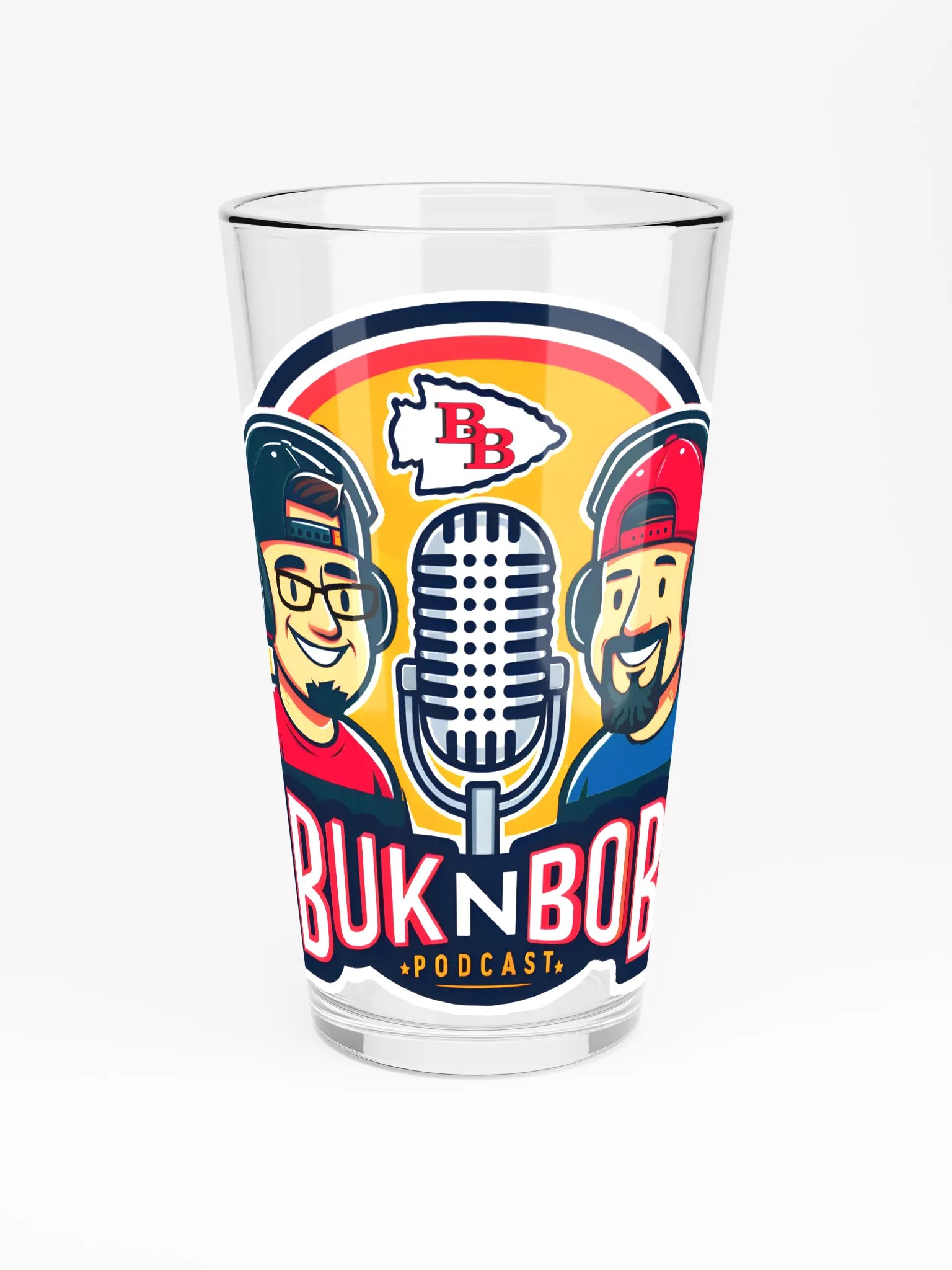 Podcast Party Shaker Pint Glass product image (3)