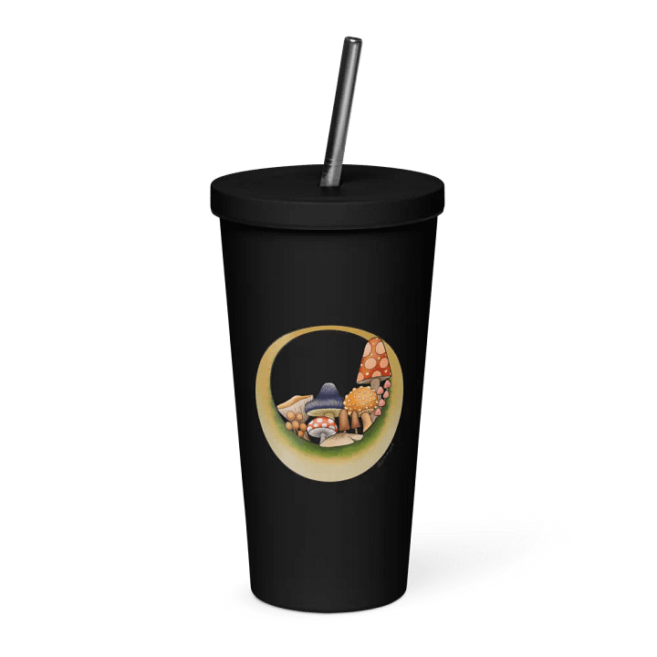 Moonie Shrooms Tumbler with Straw product image (1)