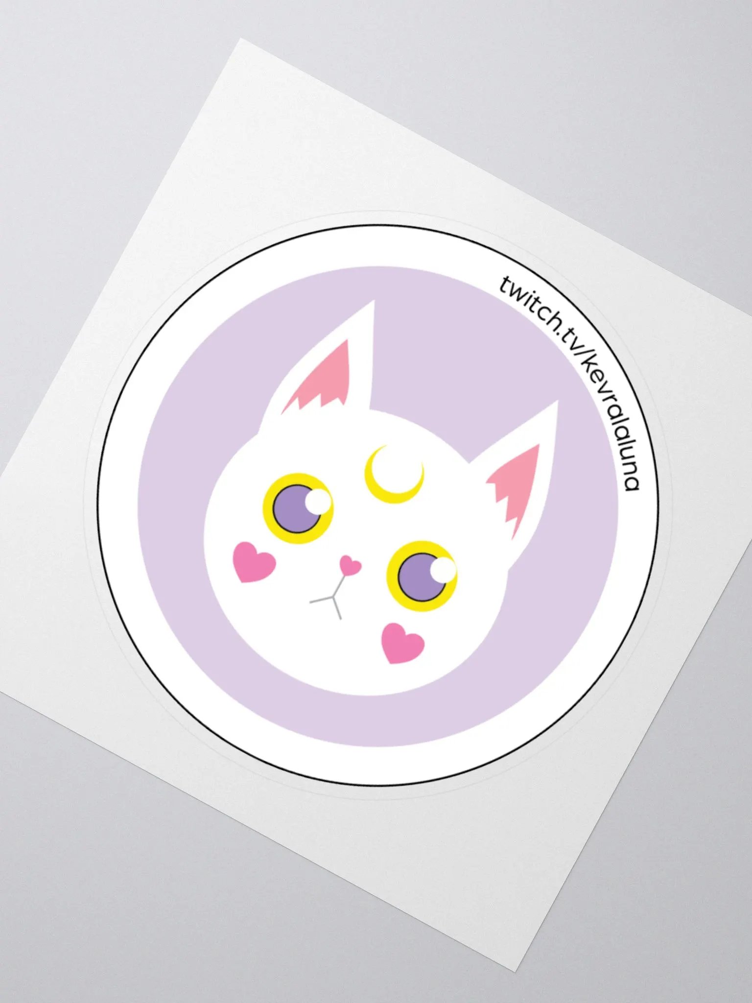 Whitecat Emote Sticker product image (4)