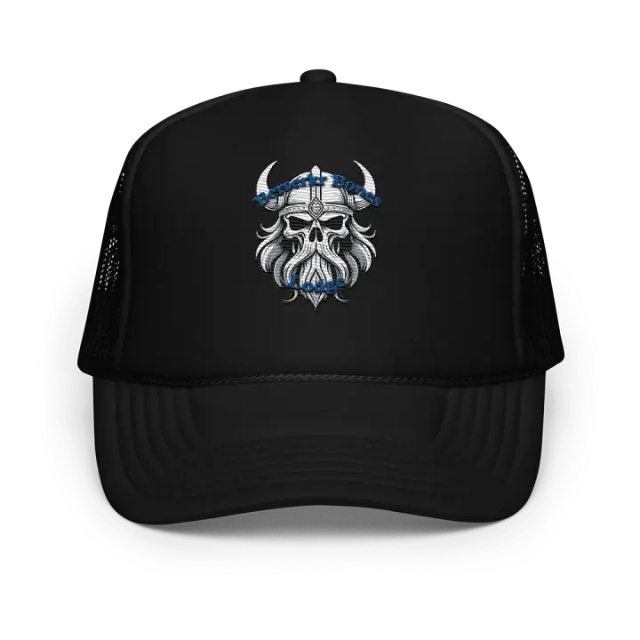 Embroidered 3D Puff Lodge Logo Foam Trucker Hat product image (1)