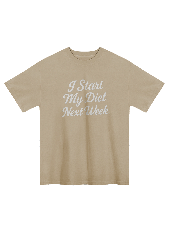 "Diet Next Week" Oversized Tee product image (2)