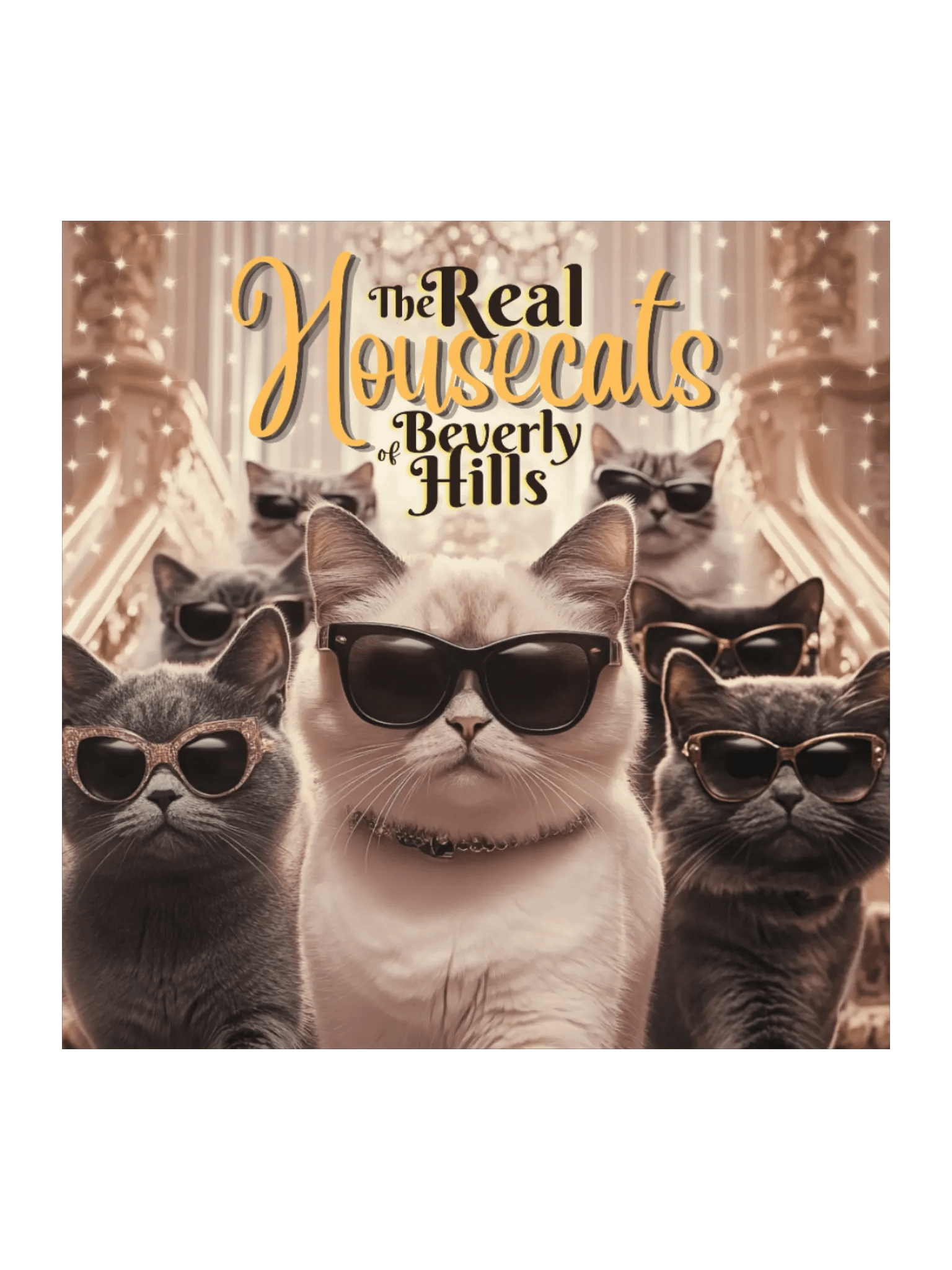 The Real Housecats: Square Sticker product image (1)