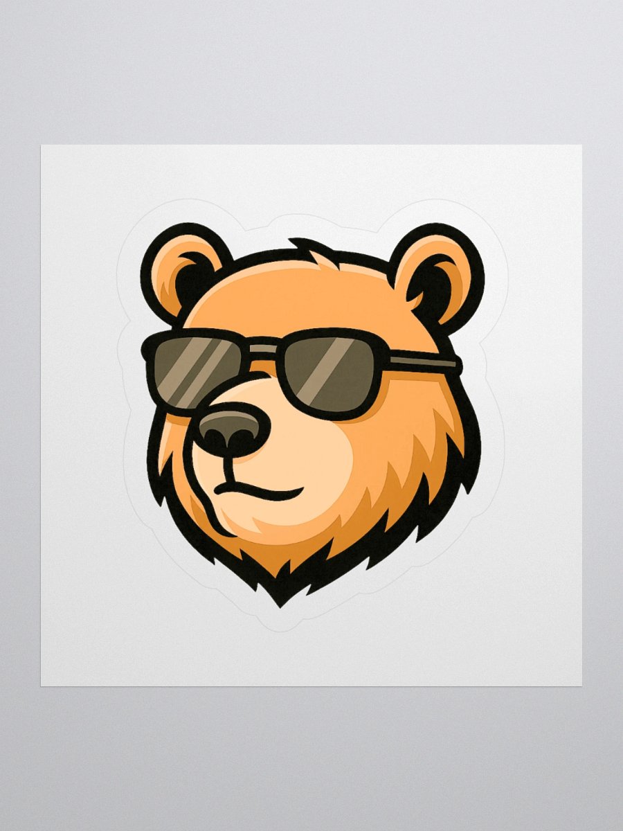 Lazy Chill Bear Sticker product image (4)
