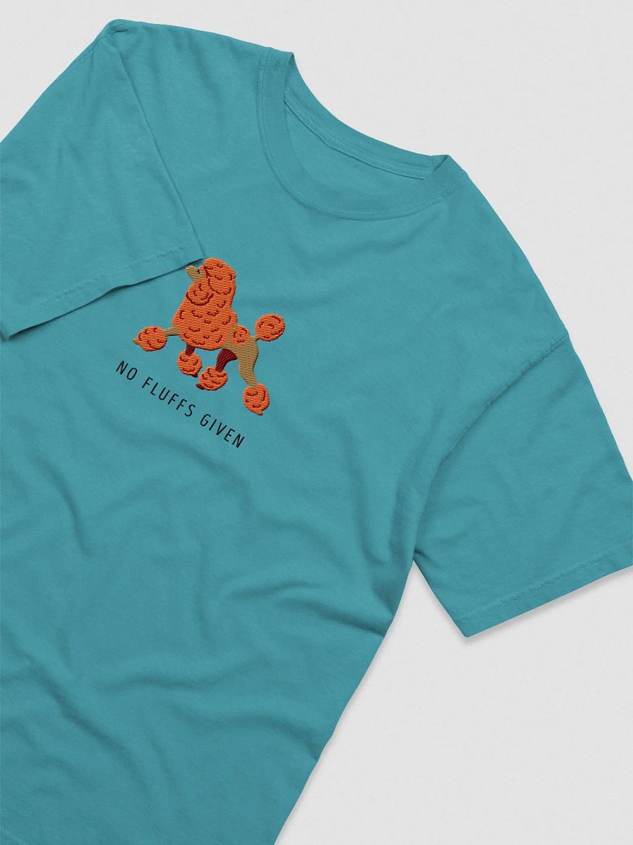 No Fluffs Given T-Shirt(Embroidered) of a Standard Poodle(Orange) product image (5)