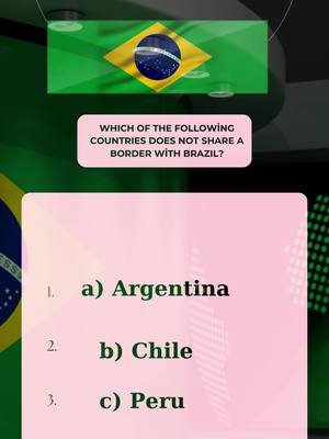 #Dailyquiz #questionoftheday #brazil #brasileirospelomundo Yes, welcome to daily geography questions. Interesting questions that we know and are eager to learn.