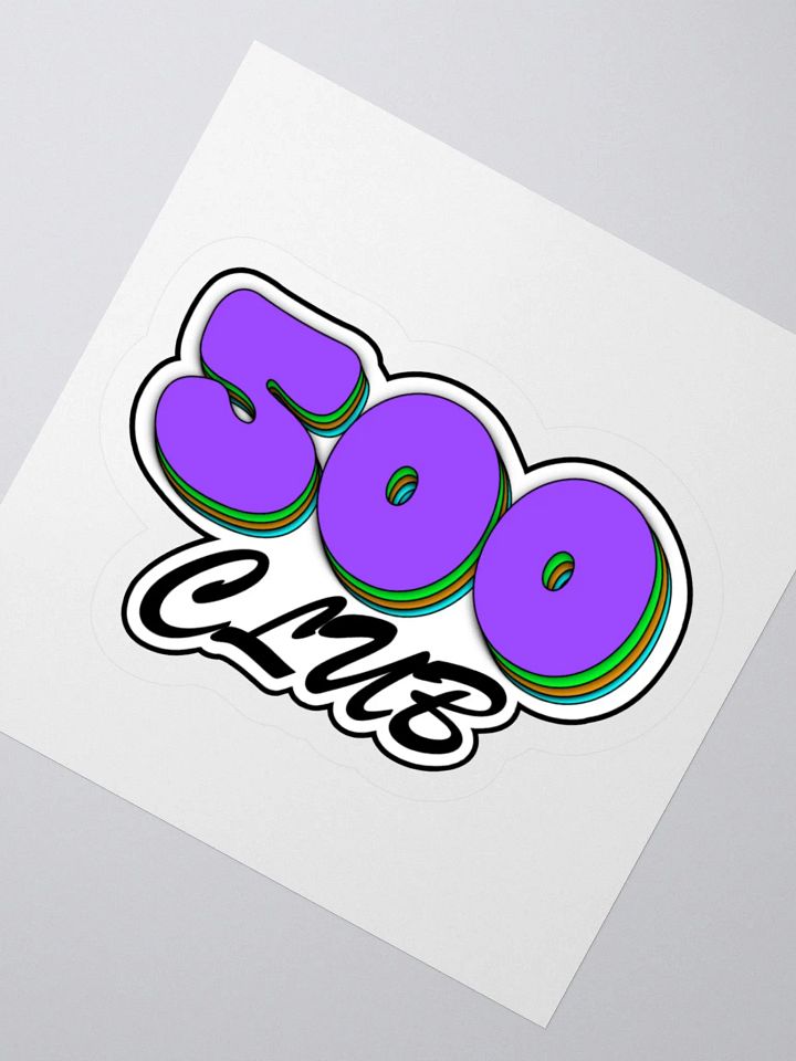 500 Club Celebration Stickers product image (8)