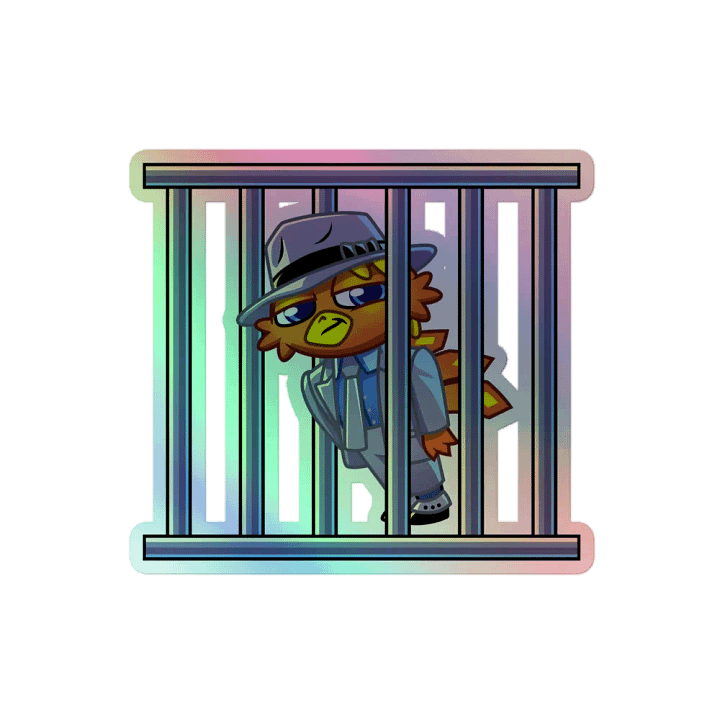 Crime Bird Holographic Sticker product image (2)