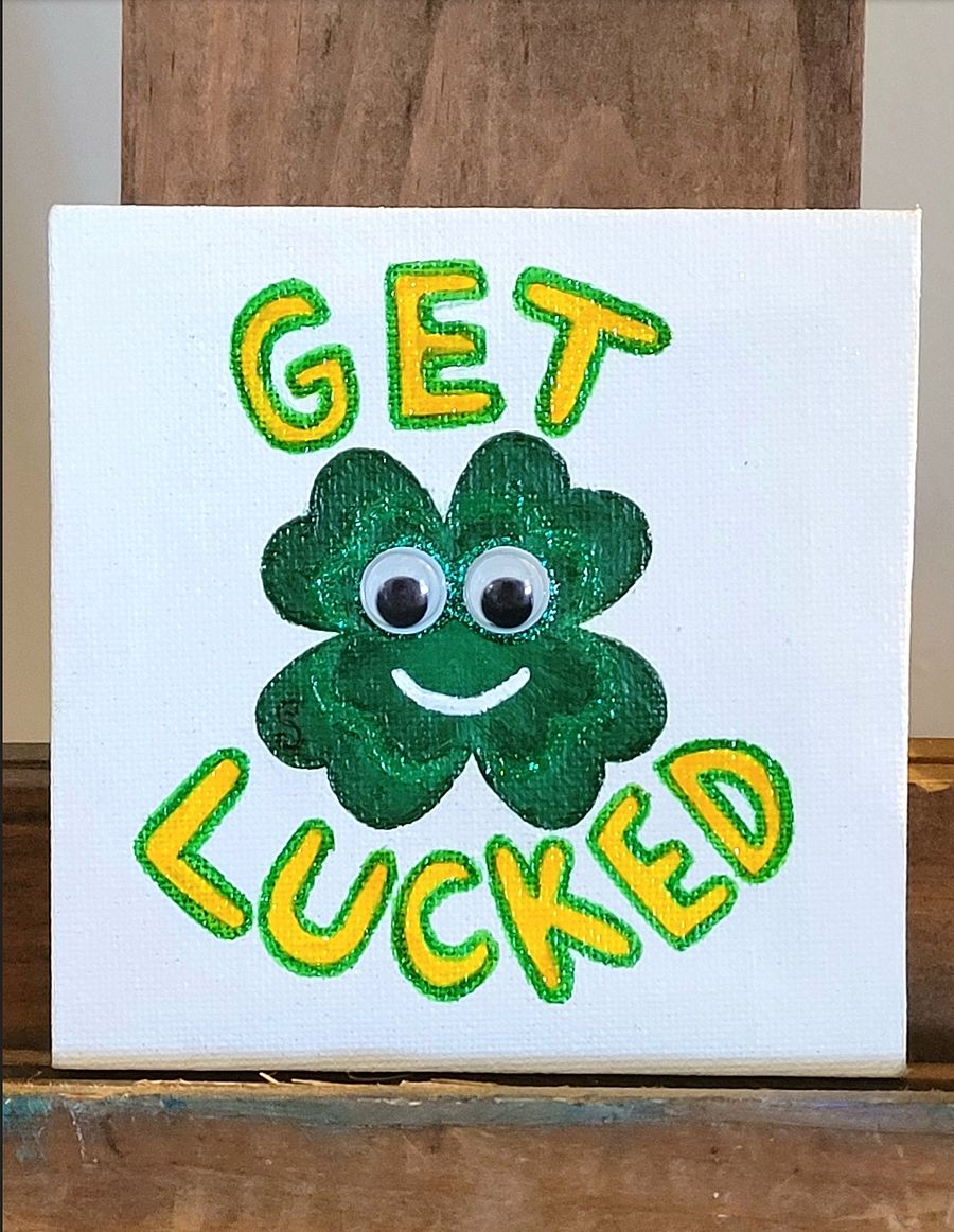Get Lucked Shamrock Die-Cut Stickers product image (4)