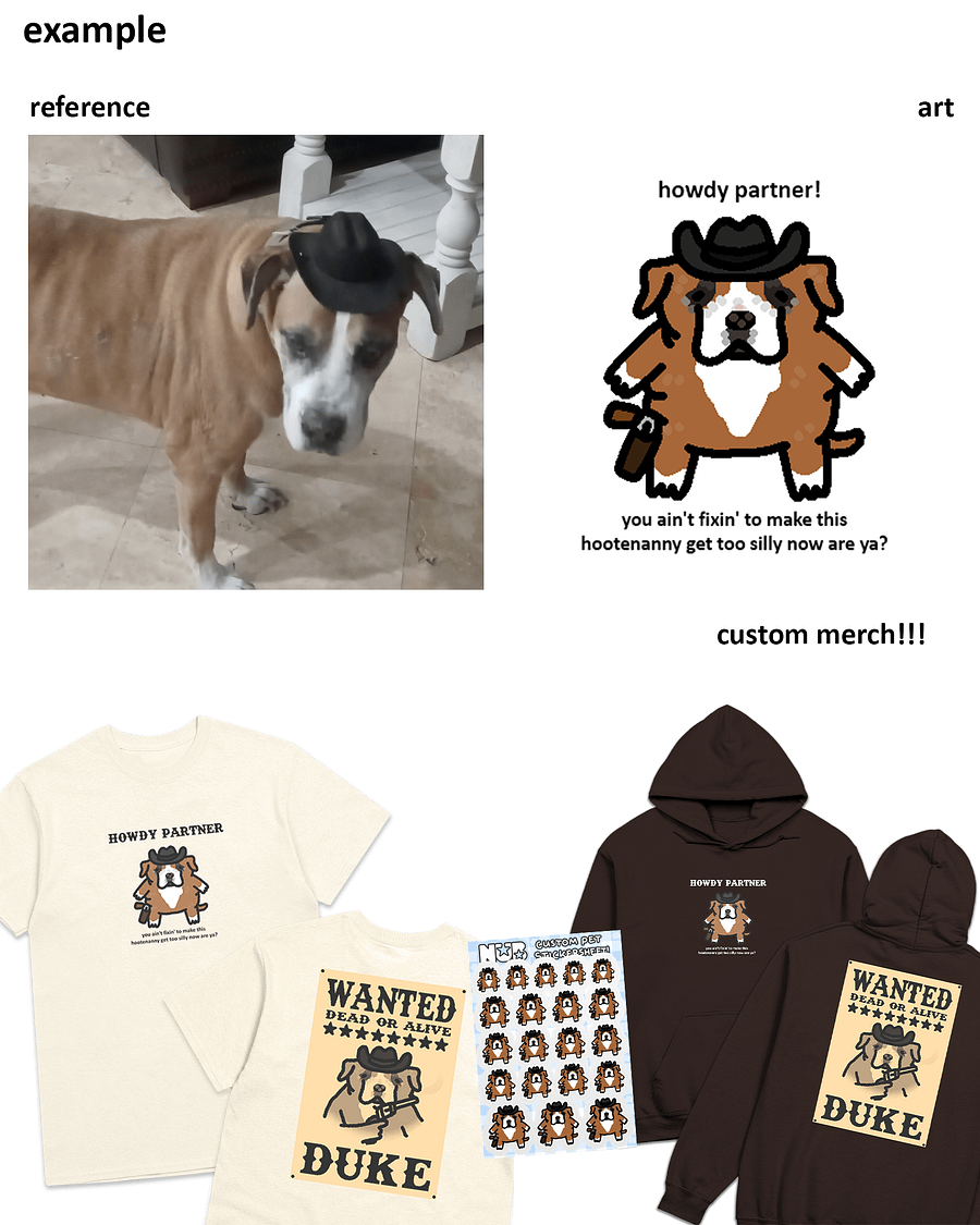 ✏️custom pet merch😺🐶🐰🐥 product image (4)