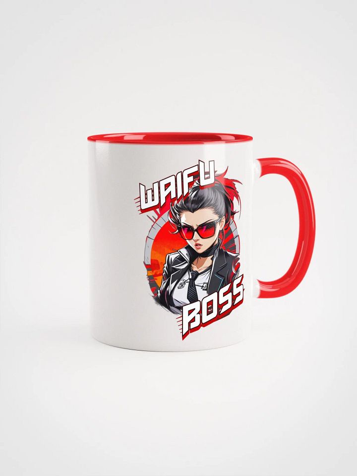 Waifu Boss - Ceramic Mug with Color Inside - v1 product image (1)