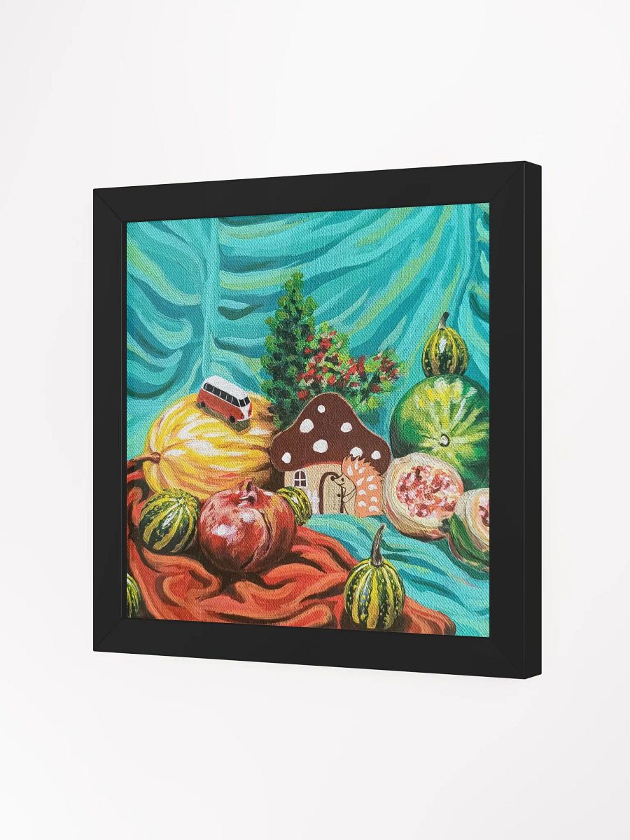 Whimsical Hedgehog Mushroom Sanctuary Framed Print product image (6)