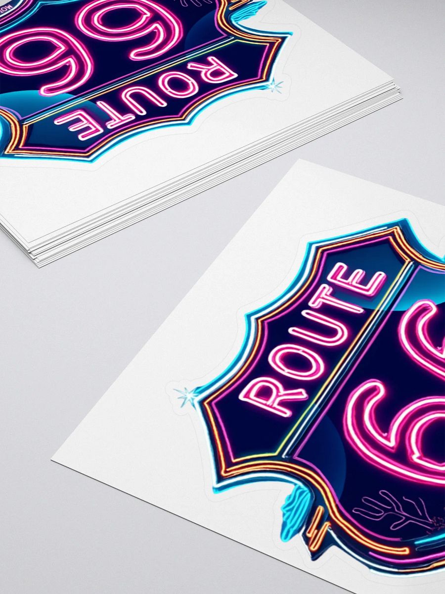 Route 66 Neon Sticker product image (4)