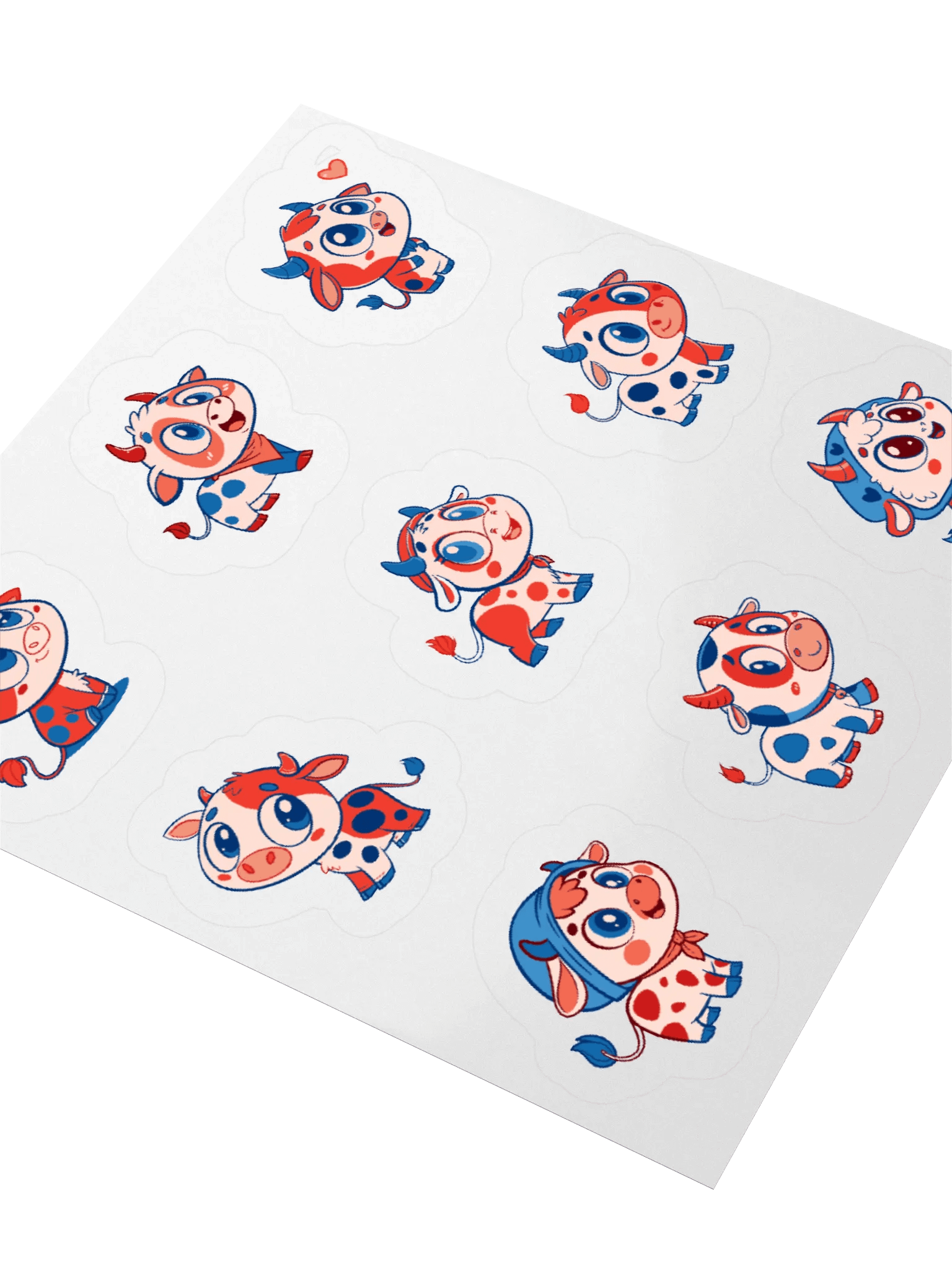 Whimsical Cow Collection Stickers product image (9)