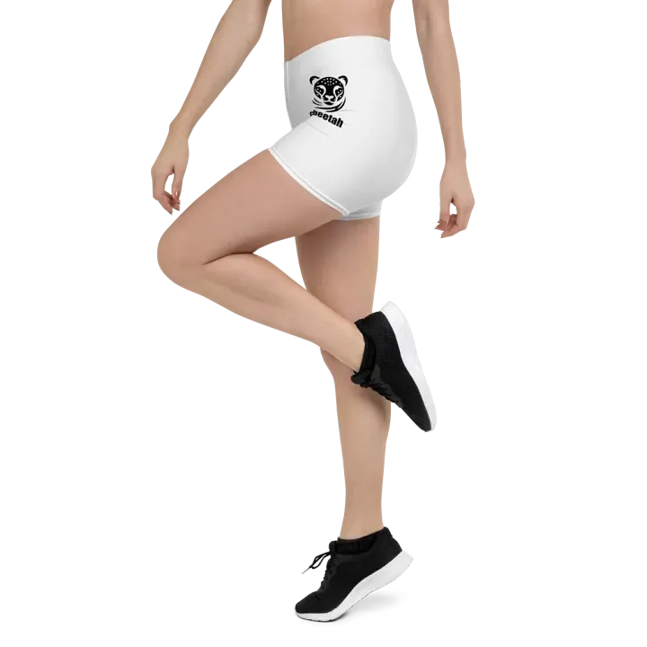 cheetah shorts white product image (2)
