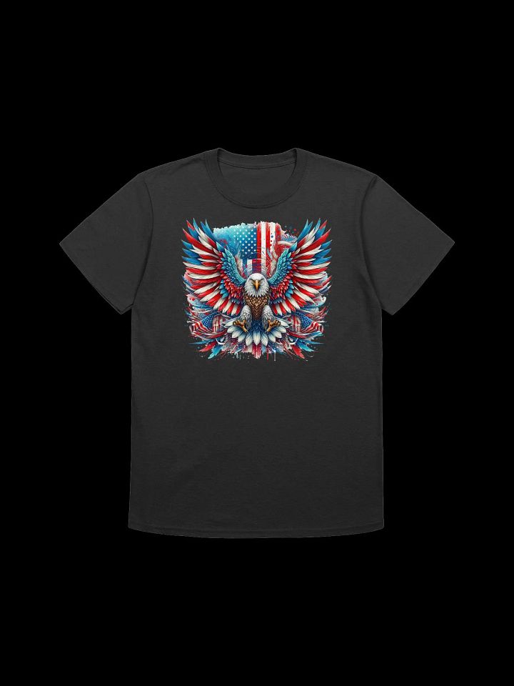 Patriotic Bald Eagle Art-American Flag Integrated Design T-Shirt product image (3)