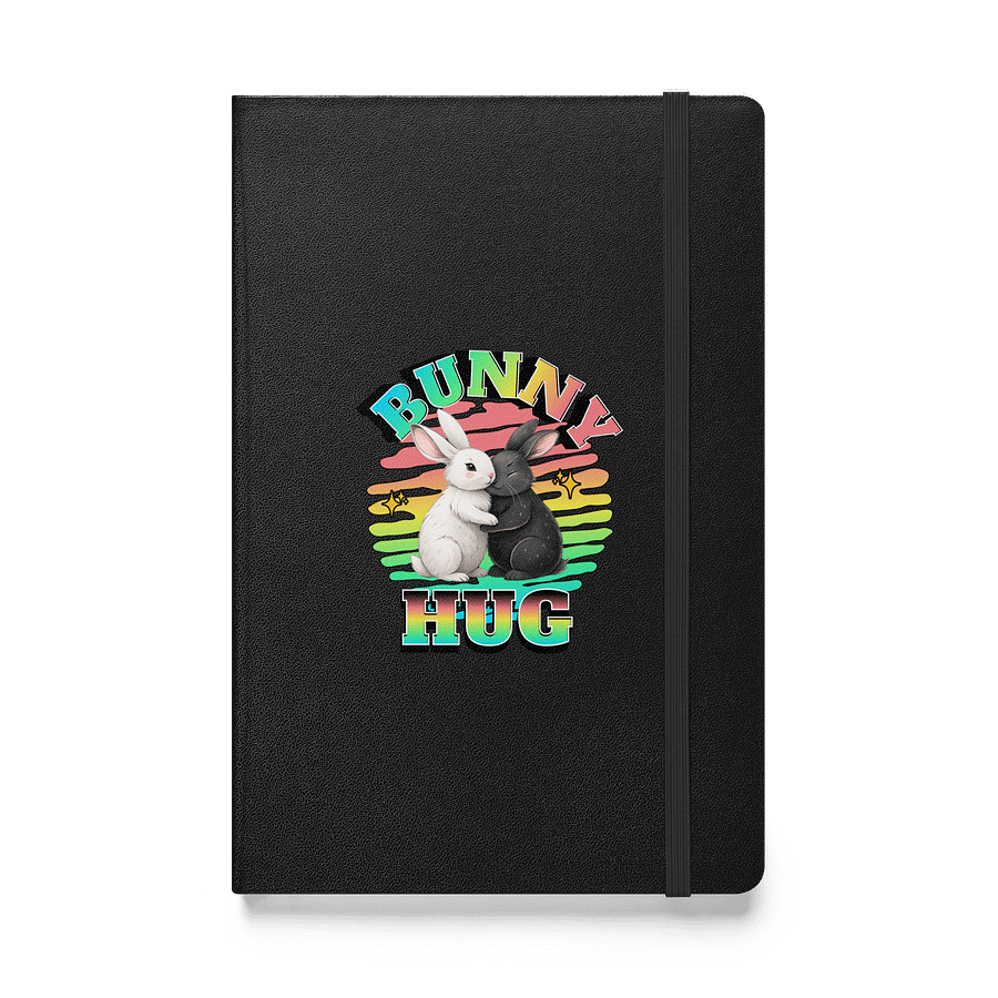 Bunny Hug Rabbit Rainbow Embrace Hardcover Notebook product image (1)