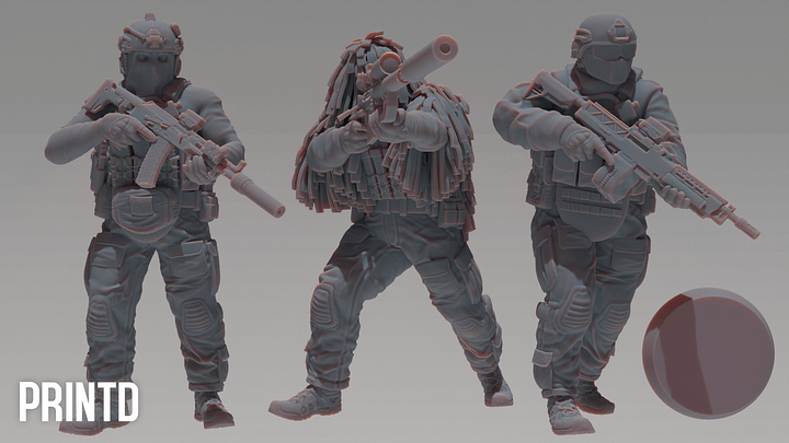 Apex Group Elite Operatives - Modern Warfare Wargame Resin Models Zona Alpha product image (2)