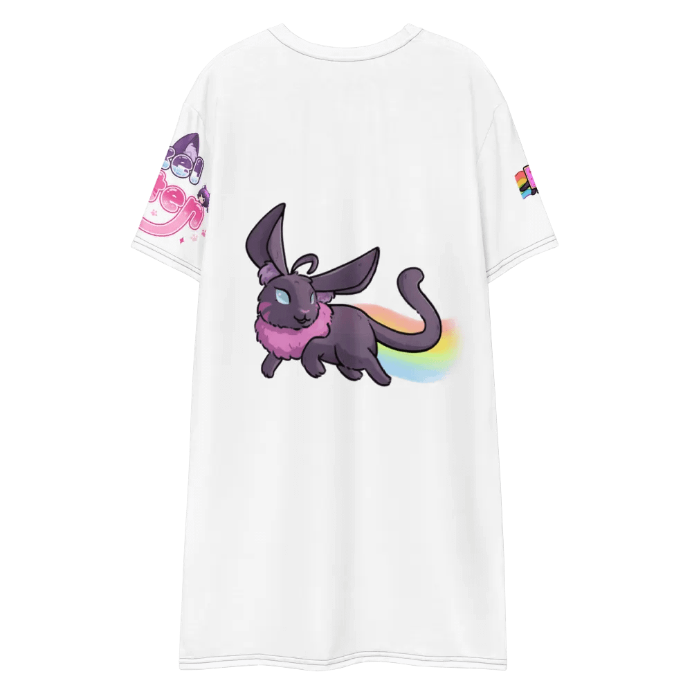 Pixel Kitten Playful All-Over T-Shirt Dress product image (7)