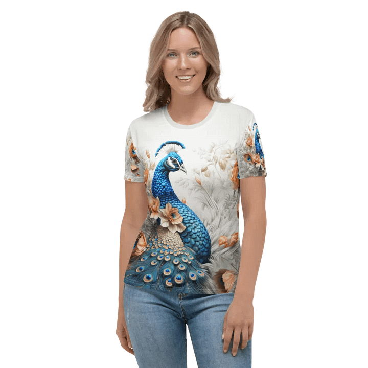 Realistic Peacock T shirt product image (1)
