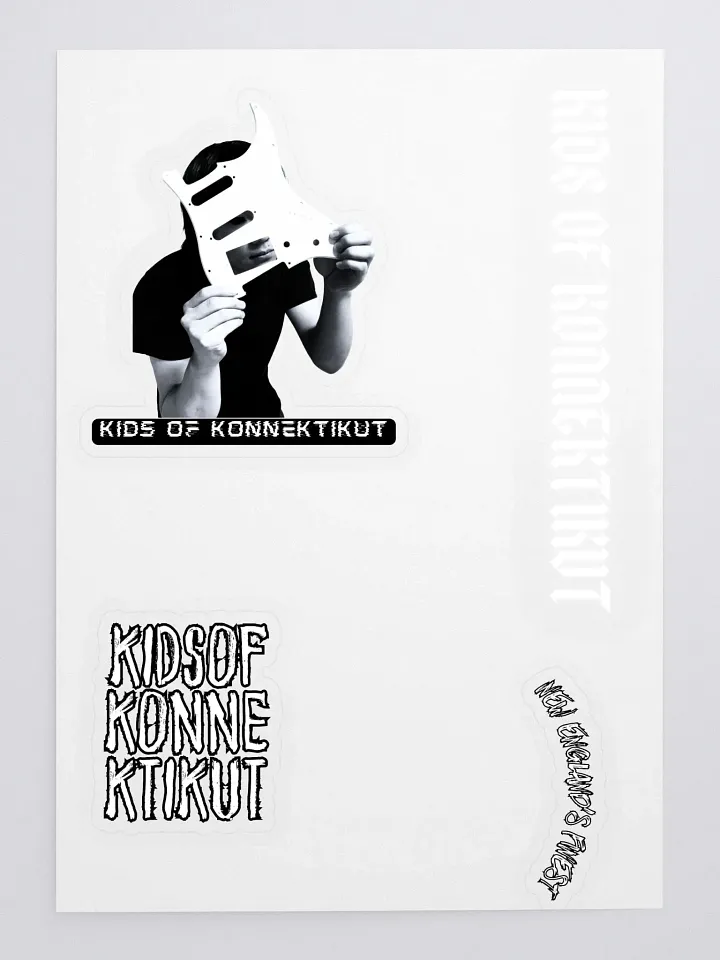 Kids of Konnektikut Sticker Sheet (Black and White) #2 product image (1)