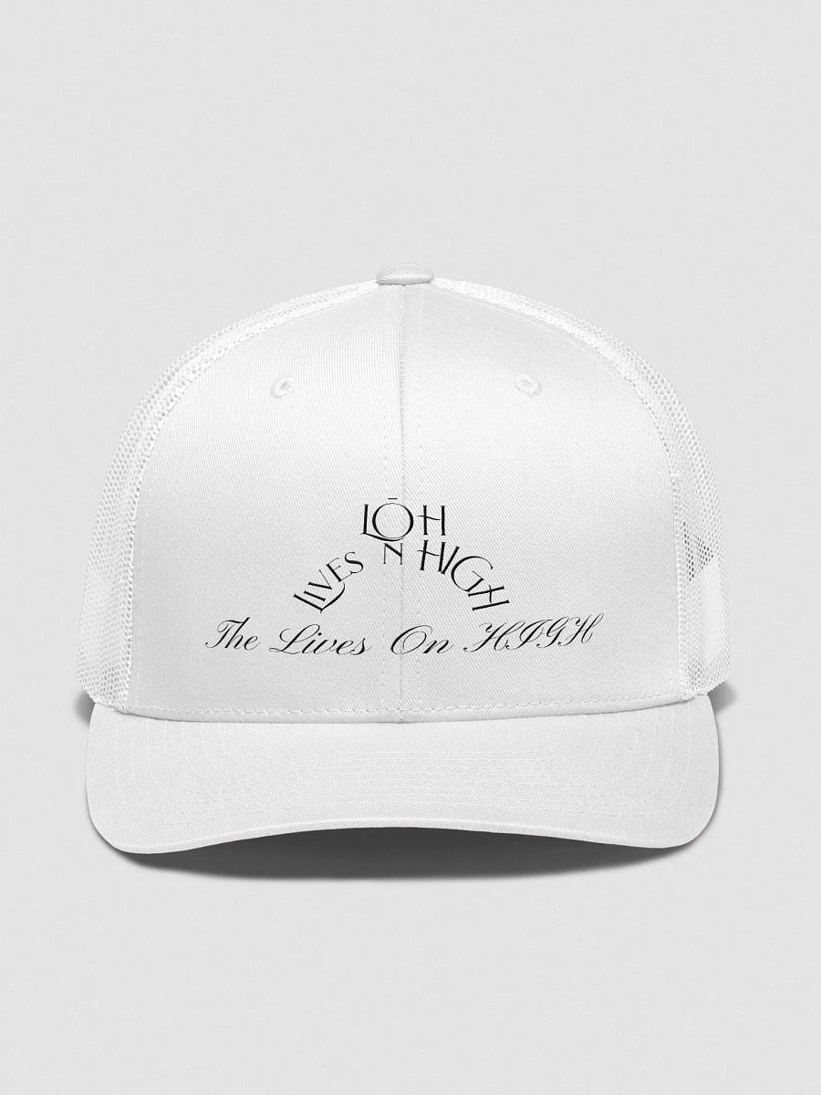 The Lives On HIGH | LOH Circle | Trucker Hat | Black product image (1)