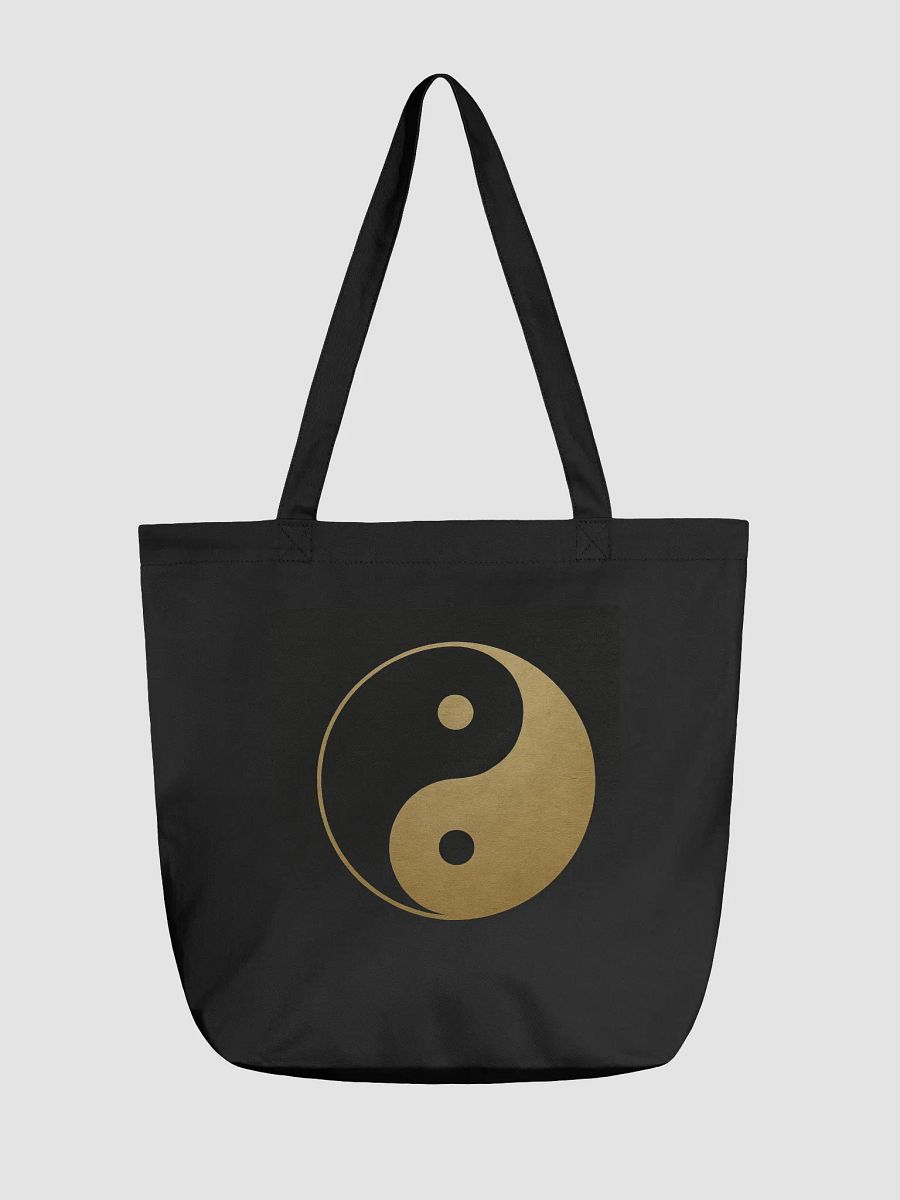 Yin Yang Tote Bag – Black | Mindful Gift for Spiritual Balance product image (1)