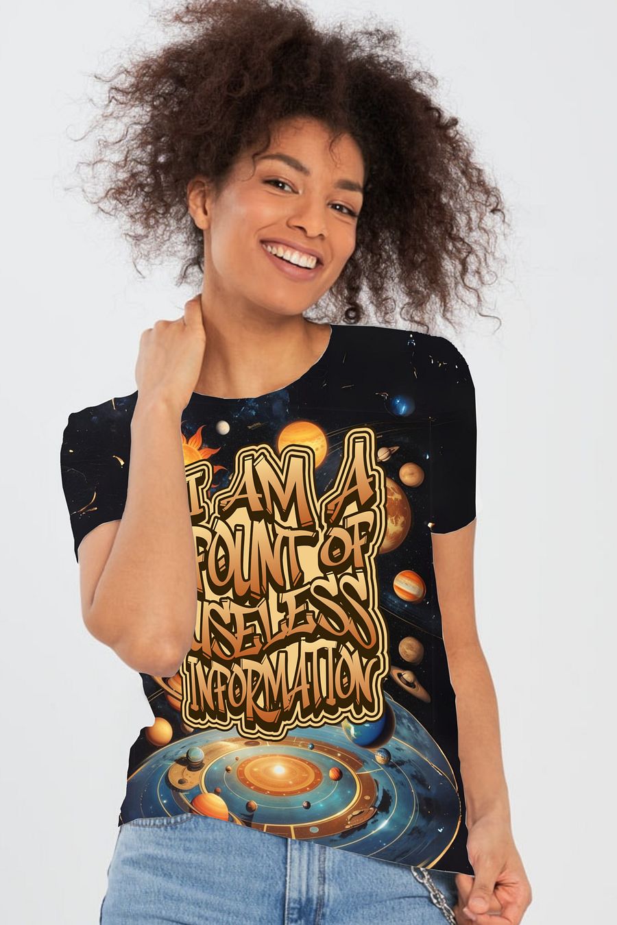 Funny Fount of Useless Information All Over Print T-shirt product image (3)