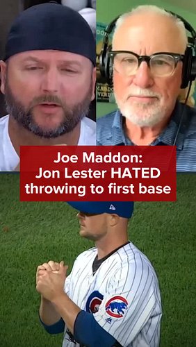 Joe Maddon got creative when it came to Jon Lester not throwing to first.