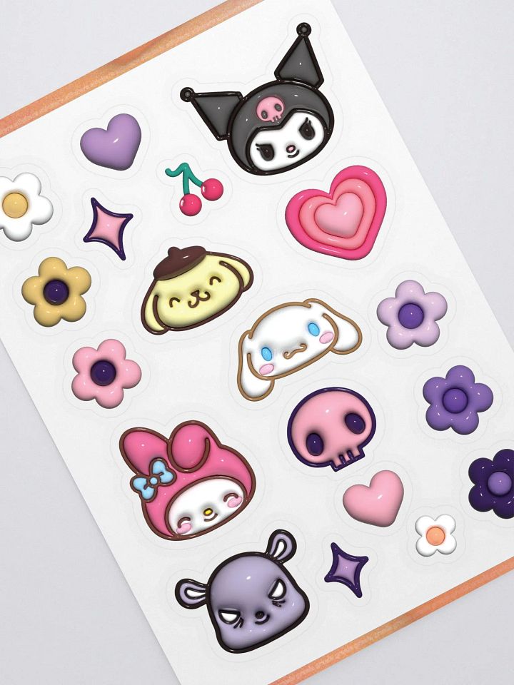 Fanrio ~ '3D' Sticker Sheet ♡ product image (2)