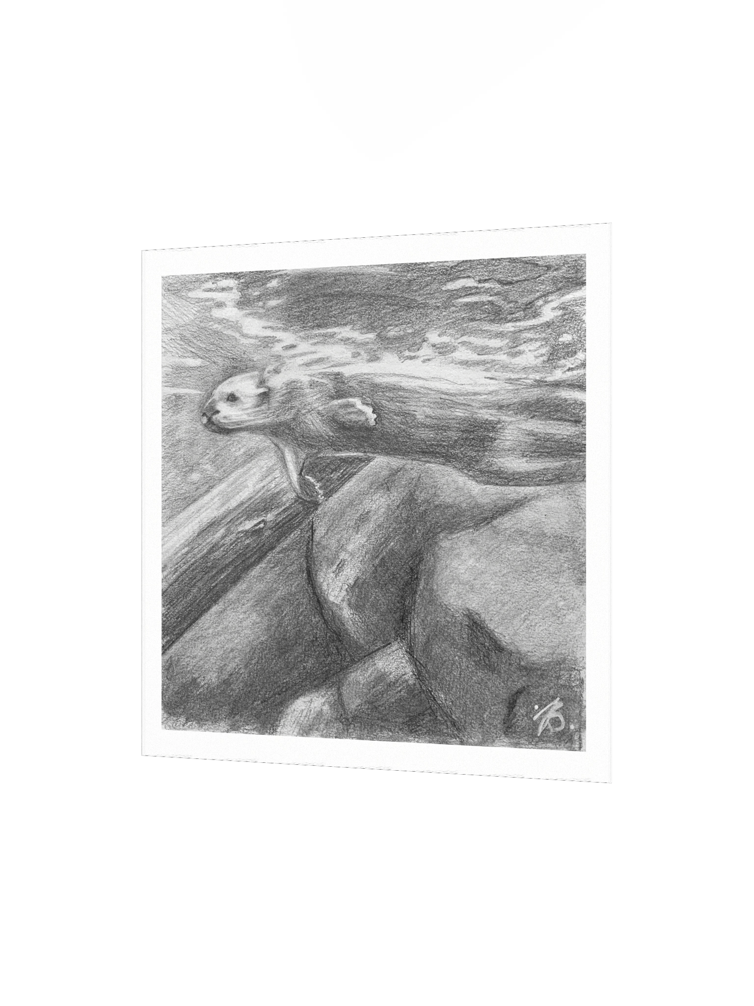 Otter Swimming — Premium Matte Poster product image (4)