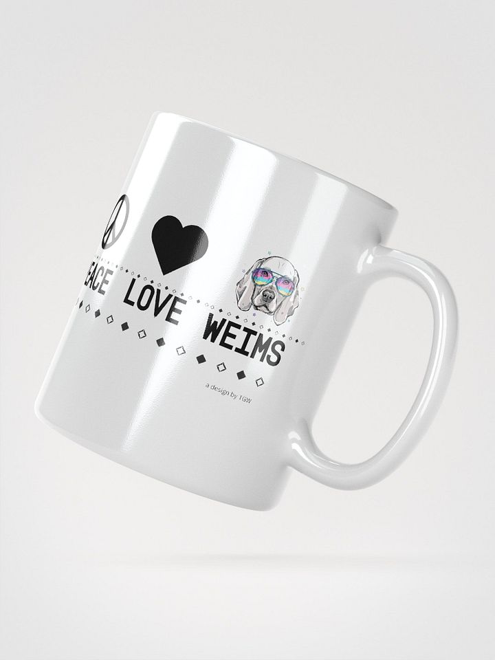 Peace Love Weims - White Glossy Mug product image (1)