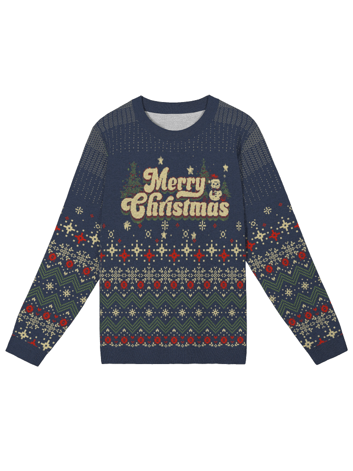 Cozy Up with Our Festive Snowflake Knitted Crewneck Sweater product image (5)