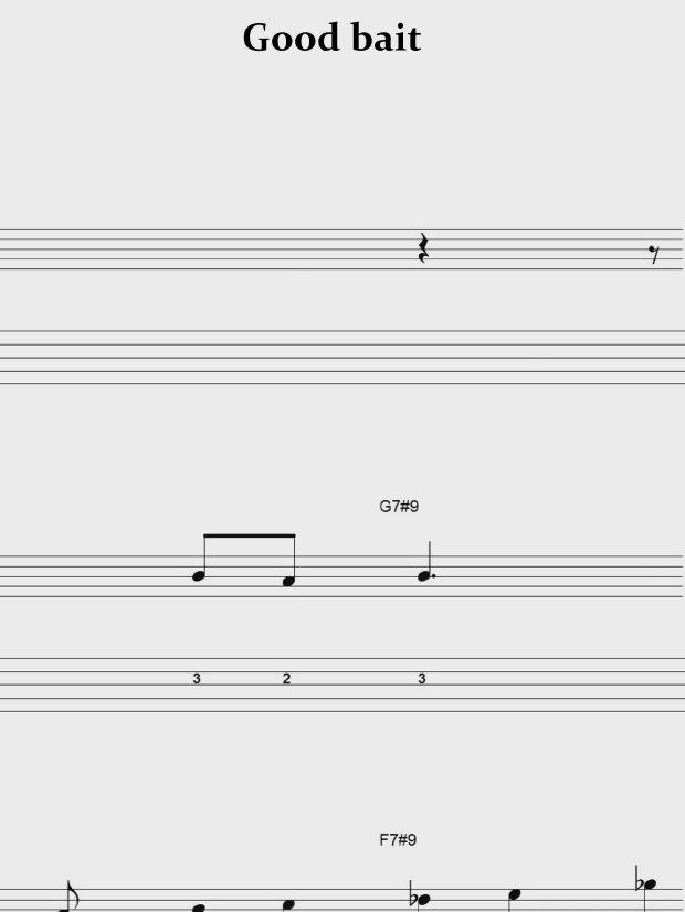 Good bait - Guitar sheet music product image (1)