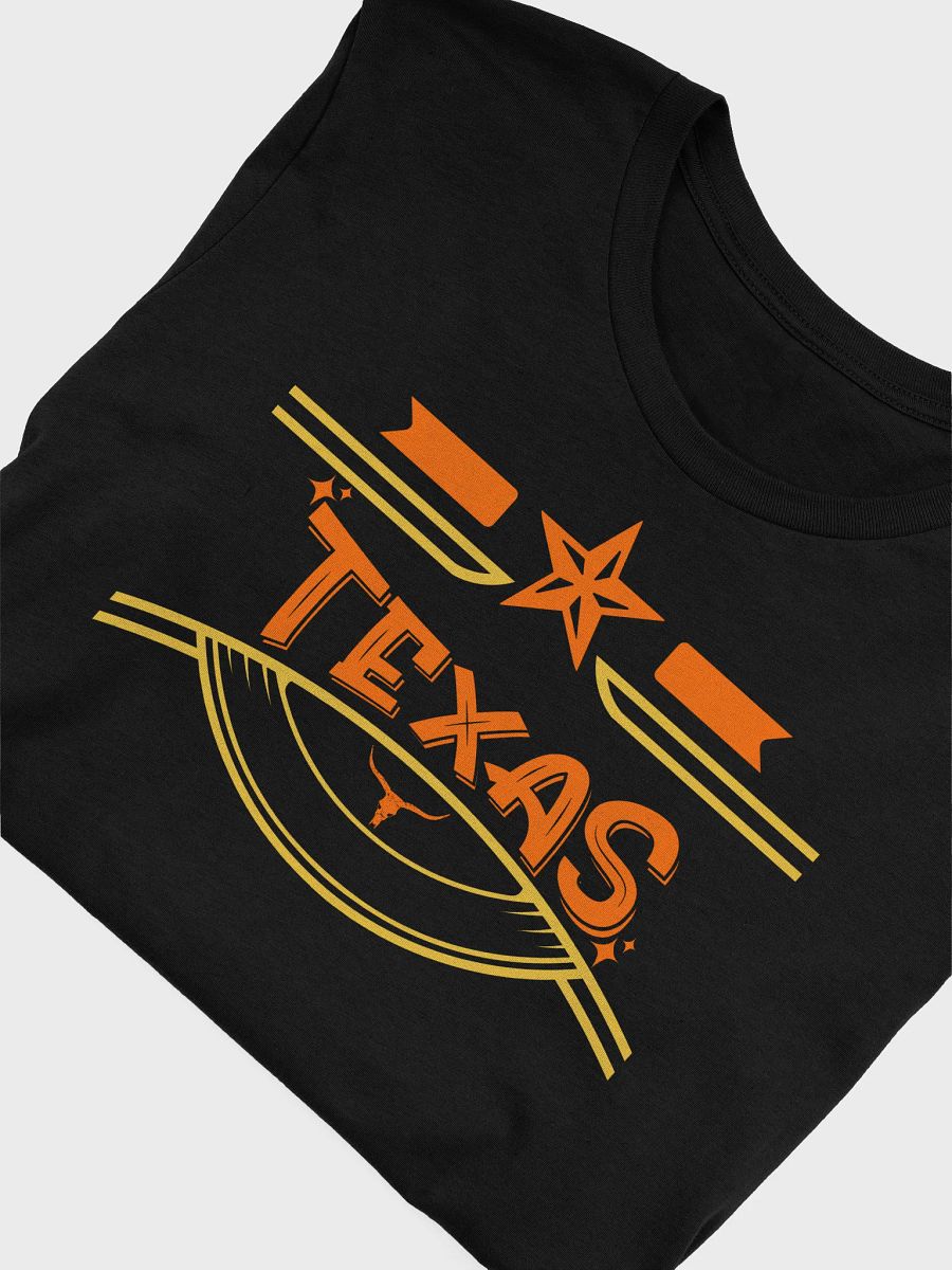 ⭐ Minimal Texas Star T-Shirt | Bella+Canvas Unisex Tee | Clean Line Design with Bold Orange Accent product image (5)